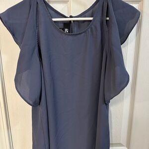 Iz Byer Navy Blue Blouse